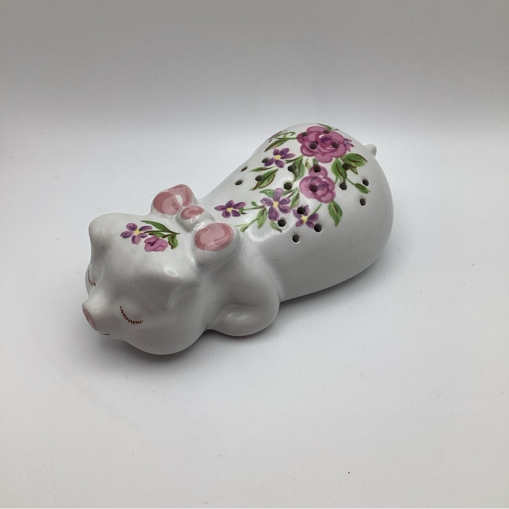 Vintage 1978 AVON Pig Sachet Potpourri Holder Porcelain by Ceramante in Brazil